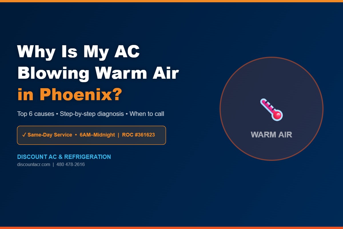 Ac Blowing Warm Air Phoenix AZ