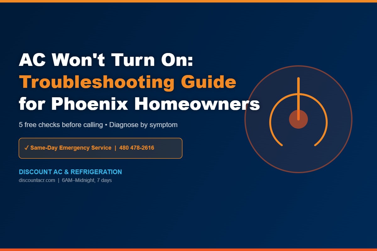 Ac Wont Turn On Phoenix AZ Troubleshooting
