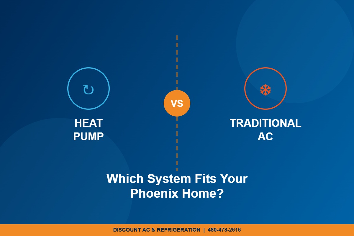 Heat pump vs traditional AC comparison for Phoenix AZ homes