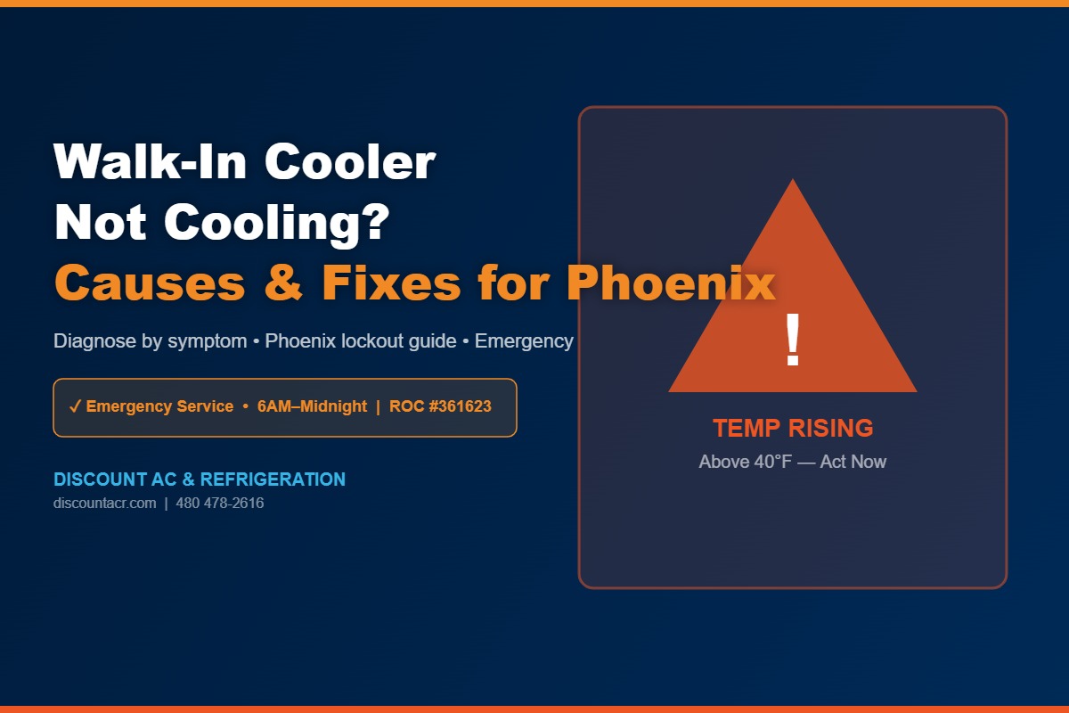 Walk In Cooler Not Cooling Phoenix AZ