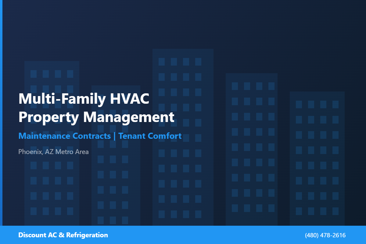 Commercial HVAC contractor for multi-family property management in Phoenix AZ