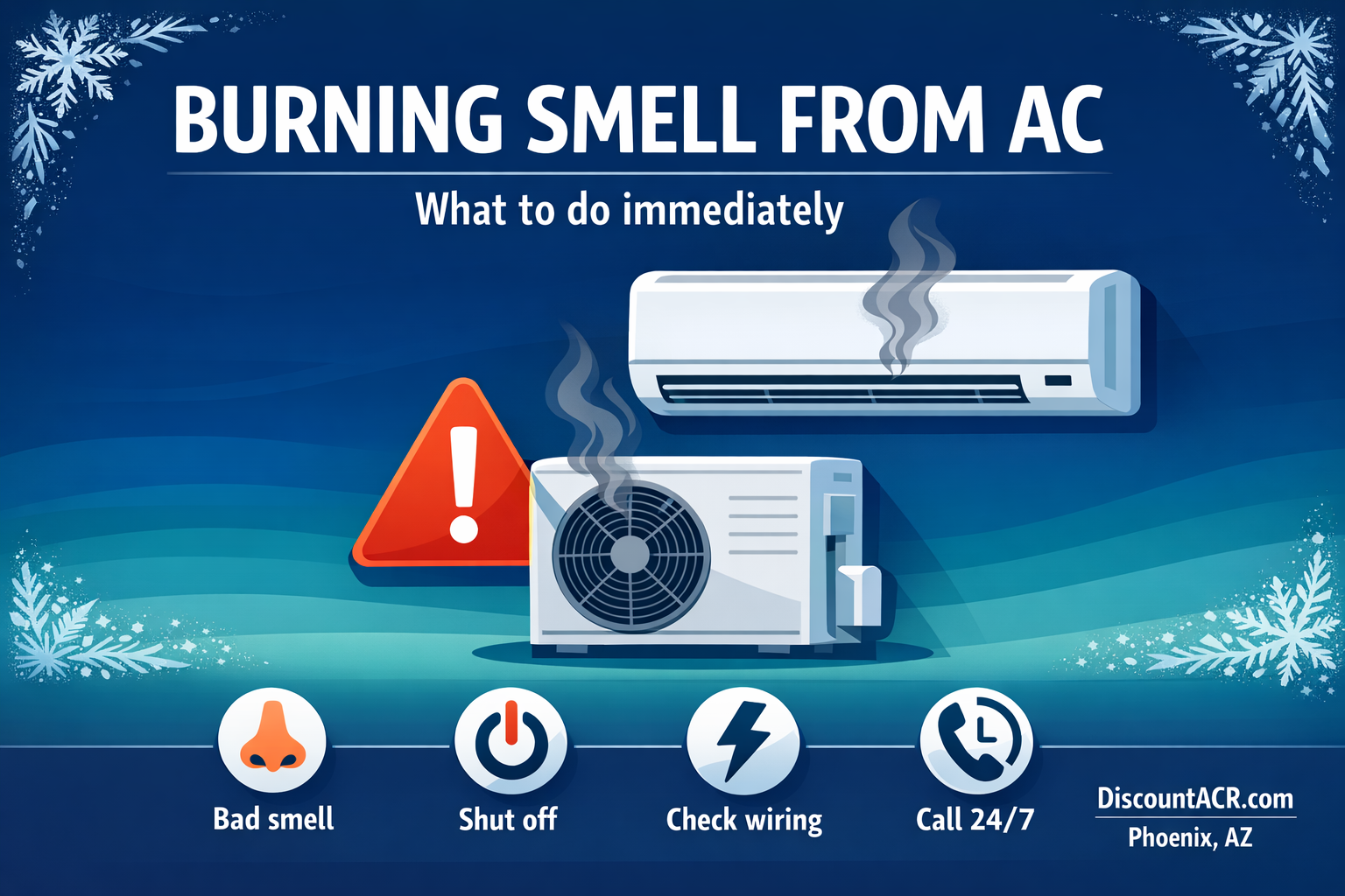 burning smell from AC