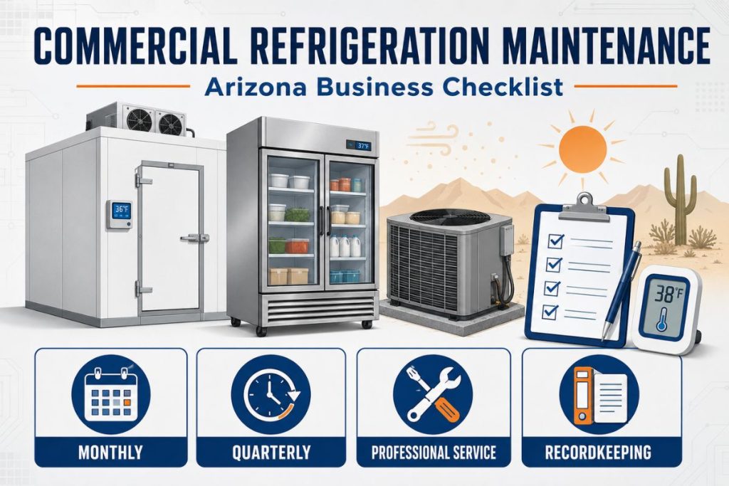 Commercial refrigeration maintenance checklist for Arizona businesses