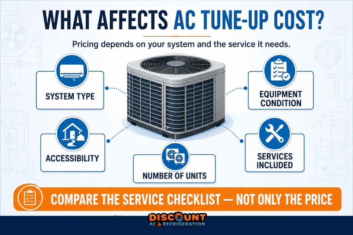 Factors that affect AC tune up cost in Phoenix