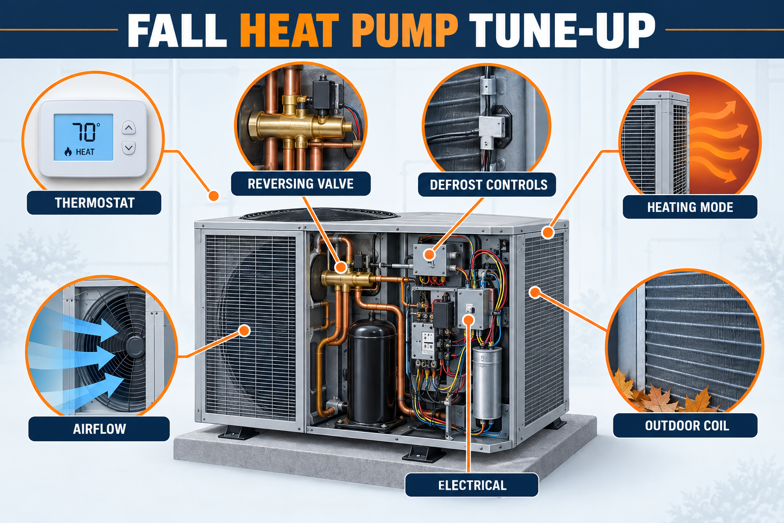 Fall heat pump tune-up inspection points for Phoenix homes