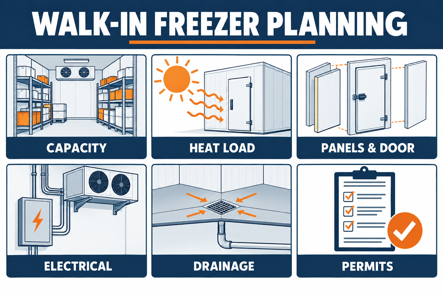 Walk-in freezer planning checklist for Phoenix businesses